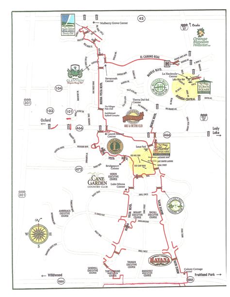 the villages golf academy|villages executive courses map.